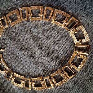 Monet Gold-Tone Geometric Necklace